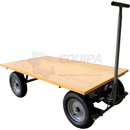 Carro Plataforma 600kg com pneus com camara