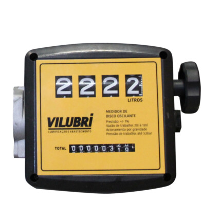 Medidor Mecanico para Oleo Diesel 4 Digitos ate 120L/min - Vilubri 1247